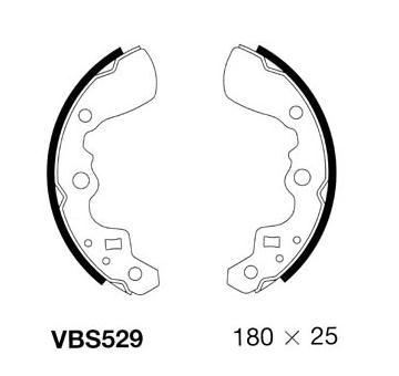 Sada brzdových čelistí MOTAQUIP VBS529