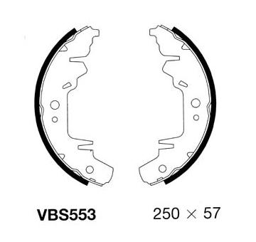 Sada brzdových čelistí MOTAQUIP VBS553