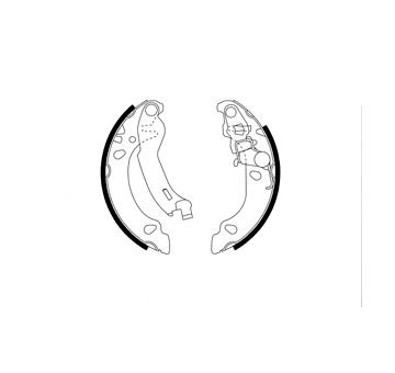 Sada brzdových čelistí MOTAQUIP VBS689