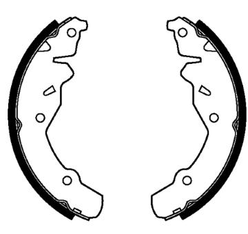 Sada brzdových čelistí MOTAQUIP VBS701