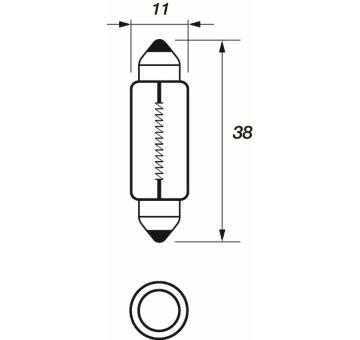 Žárovka, nástupní světlo MOTAQUIP VBU239