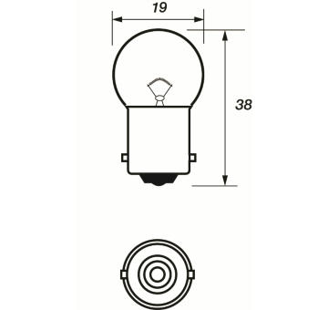 Zárovka, směrové koncové světlo MOTAQUIP VBU245