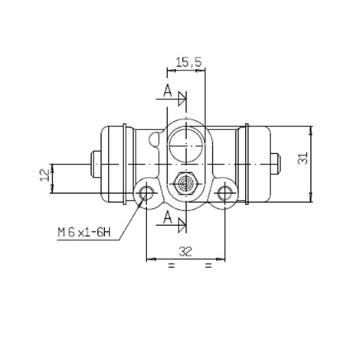 Válec kolové brzdy MOTAQUIP VWC816
