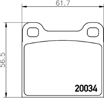 Sada brzdových destiček, kotoučová brzda HELLA PAGID 8DB 355 007-021