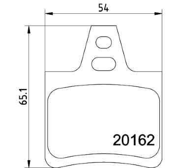 Sada brzdových destiček, kotoučová brzda HELLA PAGID 8DB 355 019-011