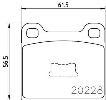 Sada brzdových destiček, kotoučová brzda HELLA PAGID 8DB 355 006-531