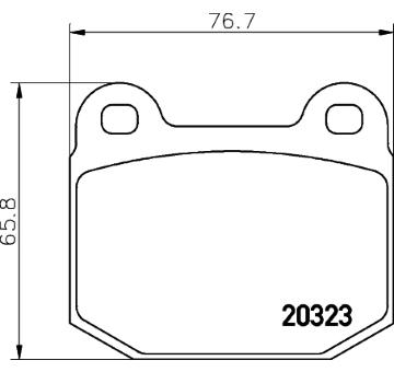 Sada brzdových destiček, kotoučová brzda HELLA PAGID 8DB 355 009-061