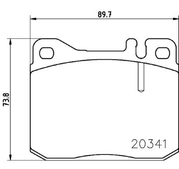 Sada brzdových destiček, kotoučová brzda HELLA PAGID 8DB 355 017-431