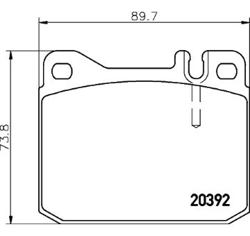 Sada brzdových destiček, kotoučová brzda HELLA PAGID 8DB 355 017-461