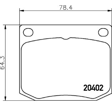 Sada brzdových destiček, kotoučová brzda HELLA PAGID 8DB 355 017-381
