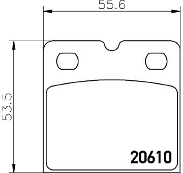 Sada brzdových destiček, parkovací brzda HELLA PAGID 8DB 355 005-301