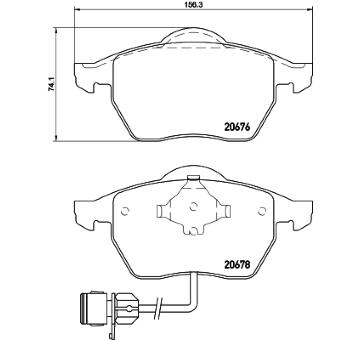 Sada brzdových destiček, kotoučová brzda HELLA PAGID 8DB 355 007-461