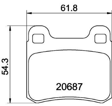 Sada brzdových destiček, kotoučová brzda HELLA PAGID 8DB 355 007-321