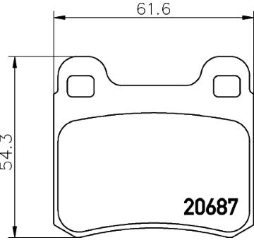 Sada brzdových destiček, kotoučová brzda HELLA PAGID 8DB 355 007-351