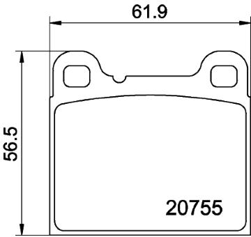 Sada brzdových destiček, kotoučová brzda HELLA PAGID 8DB 355 008-801