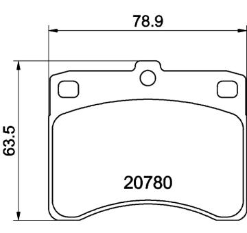 Sada brzdových destiček, kotoučová brzda HELLA PAGID 8DB 355 005-671