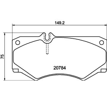 Sada brzdových destiček, kotoučová brzda HELLA PAGID 8DB 355 006-061