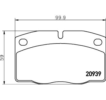 Sada brzdových destiček, kotoučová brzda HELLA PAGID 8DB 355 007-251