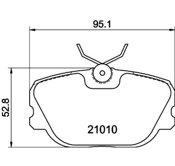 Sada brzdových destiček, kotoučová brzda HELLA PAGID 8DB 355 017-941