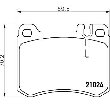Sada brzdových destiček, kotoučová brzda HELLA PAGID 8DB 355 007-611