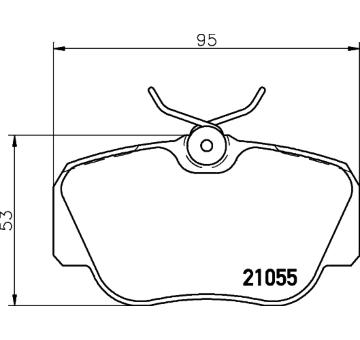 Sada brzdových destiček, kotoučová brzda HELLA PAGID 8DB 355 006-181