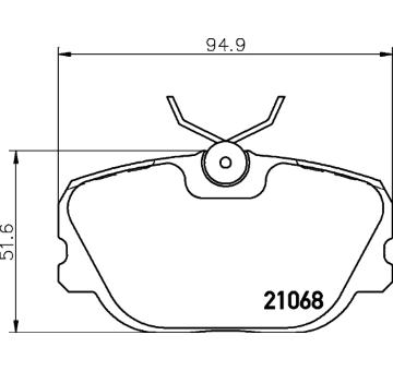 Sada brzdových destiček, kotoučová brzda HELLA PAGID 8DB 355 017-761