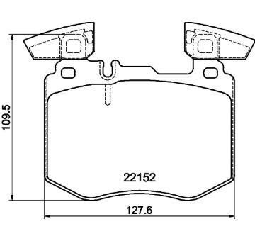 Sada brzdových destiček, kotoučová brzda HELLA PAGID 8DB 355 039-981