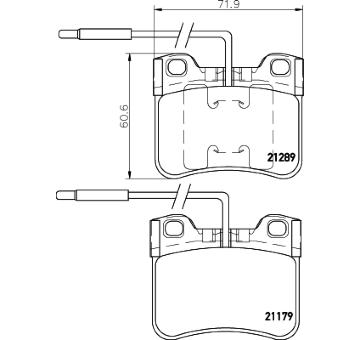 Sada brzdových destiček, kotoučová brzda HELLA PAGID 8DB 355 007-811