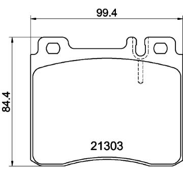 Sada brzdových destiček, kotoučová brzda HELLA PAGID 8DB 355 007-551