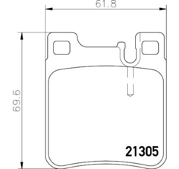 Sada brzdových destiček, kotoučová brzda HELLA PAGID 8DB 355 007-581