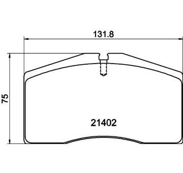 Sada brzdových destiček, kotoučová brzda HELLA PAGID 8DB 355 018-301