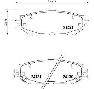 Sada brzdových destiček, kotoučová brzda HELLA PAGID 8DB 355 016-751