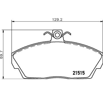 Sada brzdových destiček, kotoučová brzda HELLA PAGID 8DB 355 018-431