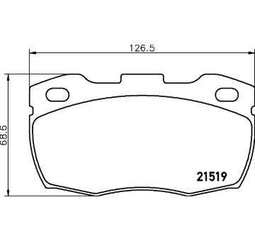 Sada brzdových destiček, kotoučová brzda HELLA PAGID 8DB 355 012-871