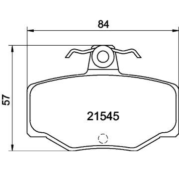 Sada brzdových destiček, kotoučová brzda HELLA PAGID 8DB 355 018-021