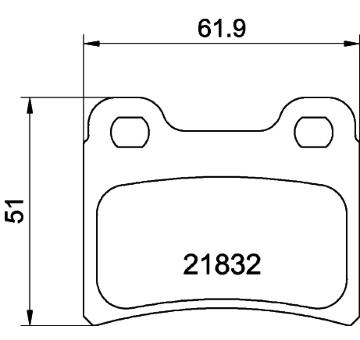 Sada brzdových destiček, kotoučová brzda HELLA PAGID 8DB 355 008-151