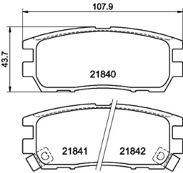 Sada brzdových destiček, kotoučová brzda HELLA PAGID 8DB 355 016-471