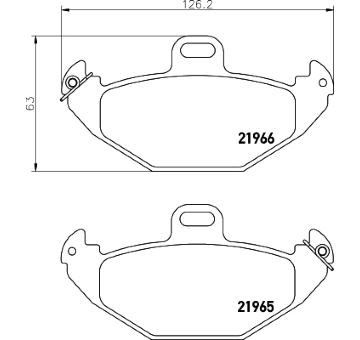Sada brzdových destiček, kotoučová brzda HELLA PAGID 8DB 355 019-351