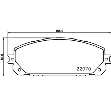 Sada brzdových destiček, kotoučová brzda HELLA PAGID 8DB 355 023-391