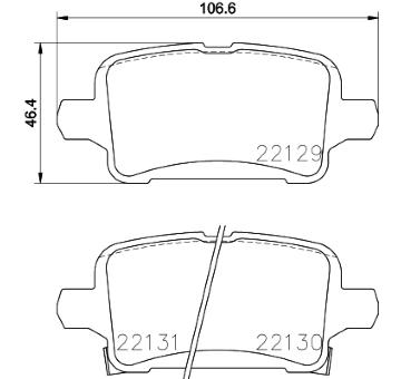 Sada brzdových destiček, kotoučová brzda HELLA PAGID 8DB 355 024-911