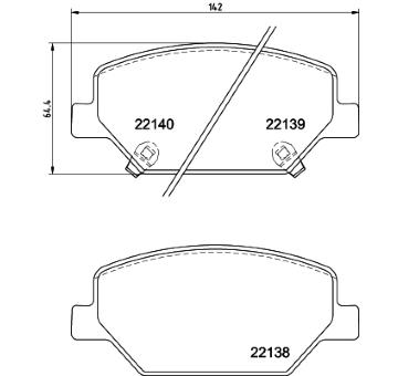 Sada brzdových destiček, kotoučová brzda HELLA PAGID 8DB 355 039-121
