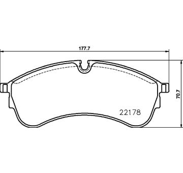 Sada brzdových destiček, kotoučová brzda HELLA PAGID 8DB 355 032-931