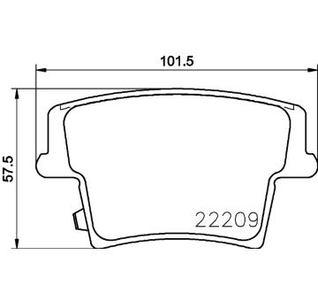 Sada brzdových destiček, kotoučová brzda HELLA PAGID 8DB 355 023-101