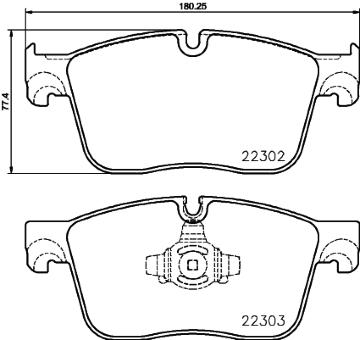 Sada brzdových destiček, kotoučová brzda HELLA PAGID 8DB 355 024-661