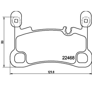 Sada brzdových destiček, kotoučová brzda HELLA PAGID 8DB 355 039-111