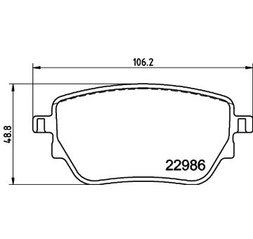 Sada brzdových destiček, kotoučová brzda HELLA PAGID 8DB 355 039-021