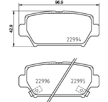 Sada brzdových destiček, kotoučová brzda HELLA PAGID 8DB 355 039-401