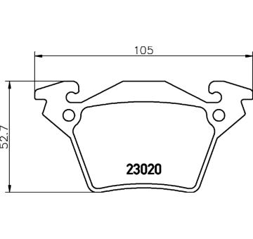 Sada brzdových destiček, kotoučová brzda HELLA PAGID 8DB 355 008-641