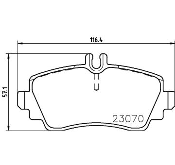 Sada brzdových destiček, kotoučová brzda HELLA PAGID 8DB 355 018-311