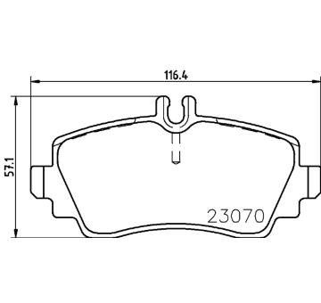 Sada brzdových destiček, kotoučová brzda HELLA PAGID 8DB 355 018-281